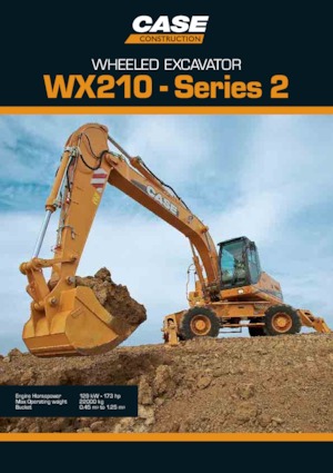 Колесни екскаватори Case WX210 S-2