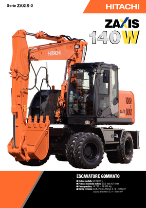 Колесни екскаватори Hitachi ZX 140 W 3