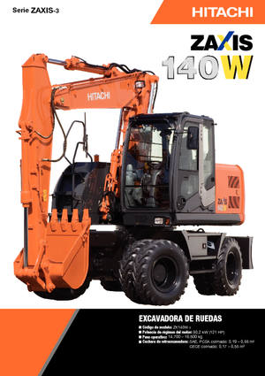 Колесни екскаватори Hitachi ZX 140 W 3
