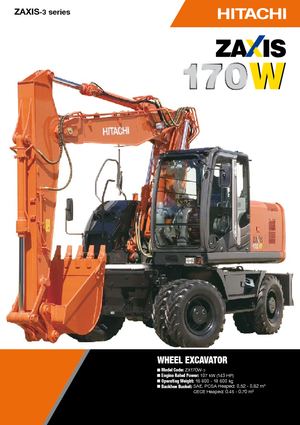 Колесни екскаватори Hitachi ZX 170 W-3