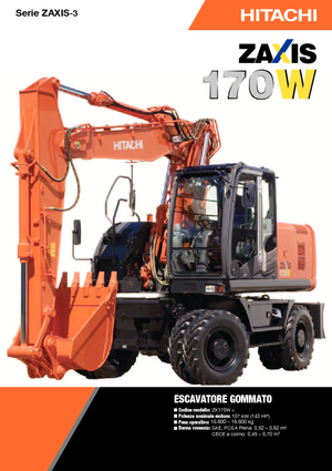 Колесни екскаватори Hitachi ZX 170 W-3