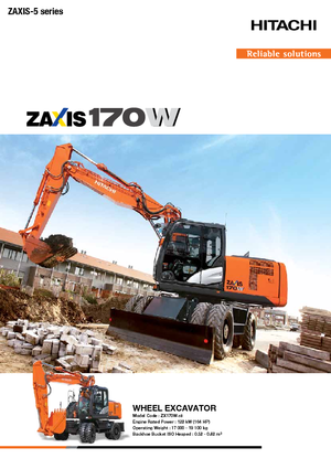 Колесни екскаватори Hitachi ZX170W-5