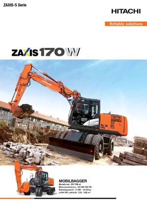 Колесни екскаватори Hitachi ZX170W-5