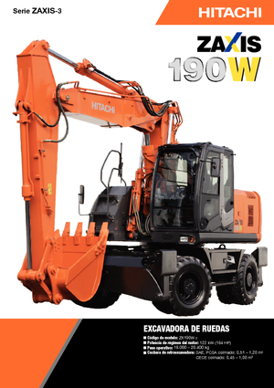 Колесни екскаватори Hitachi ZX 190 W 3