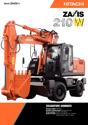 Верижни екскаватори Hitachi ZX 210 W 3
