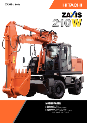 Верижни екскаватори Hitachi ZX 210 W 3