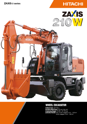 Верижни екскаватори Hitachi ZX 210 W 3