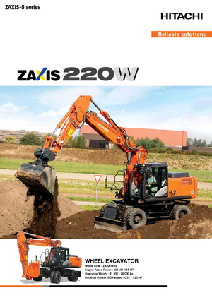 Верижни екскаватори Hitachi ZX220W-5B