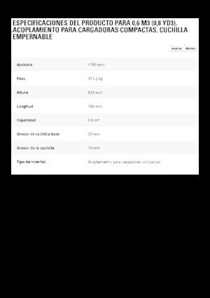 Кофи за фадроми Caterpillar 0.6 m3