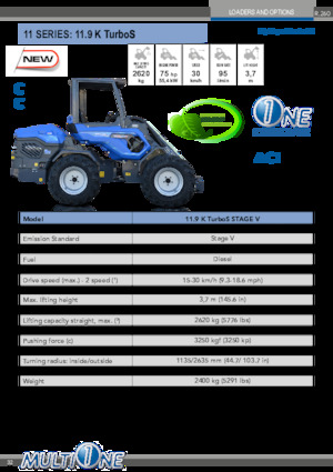 Колесни товарачи Multione 11.9 K TurboS