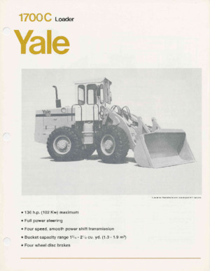 Колесни товарачи Yale 1700C