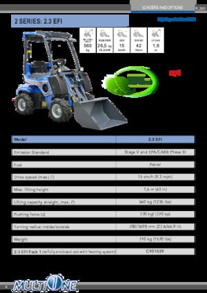 Колесни товарачи Multione 2.3 EFI