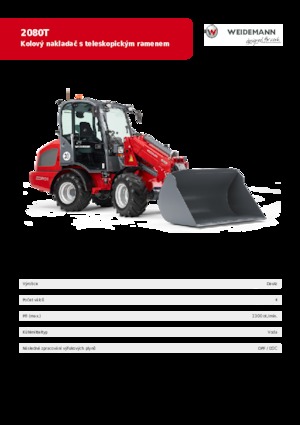 Колесни товарачи Weidemann 2080 T