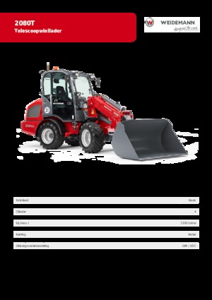 Колесни товарачи Weidemann 2080 T