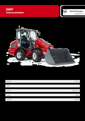 Колесни товарачи Weidemann 2080 T
