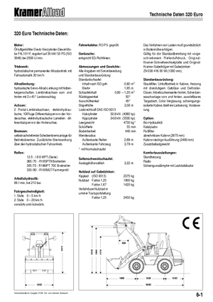 Колесни товарачи Kramer 320 Euro