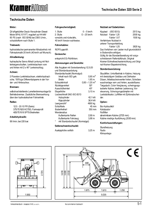 Колесни товарачи Kramer 320 Serie 2