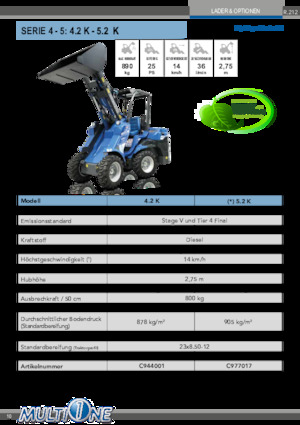 Колесни товарачи Multione 4.2 K 