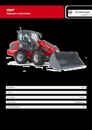 Колесни товарачи Weidemann 4080 T