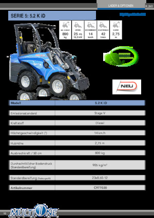 Колесни товарачи Multione 5.2 K iD