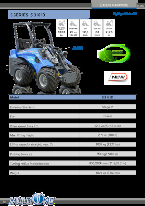 Колесни товарачи Multione 5.3 K iD