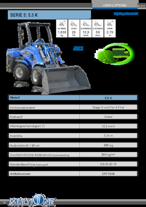 Колесни товарачи Multione 5.3 K 