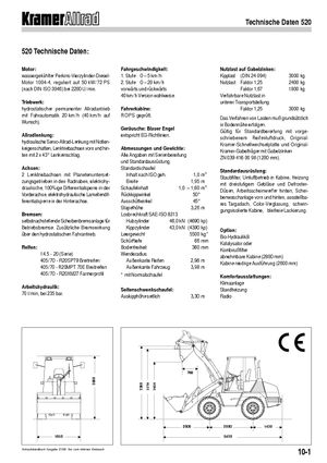 Колесни товарачи Kramer 520
