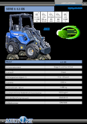 Колесни товарачи Multione 6.3 iDS