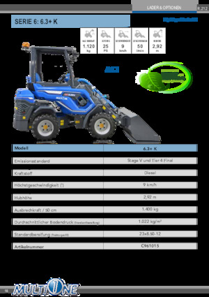 Колесни товарачи Multione 6.3+K