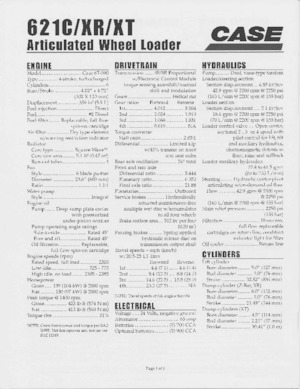 Колесни товарачи Case 621 C