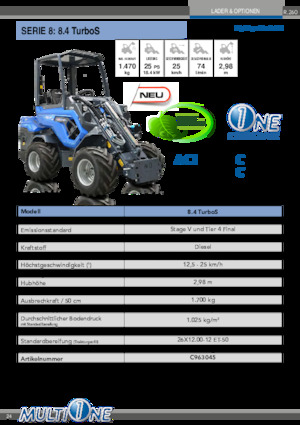 Колесни товарачи Multione 8.4 TurboS