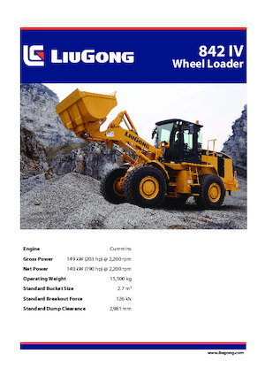 Колесни товарачи Liugong 842 IV 
