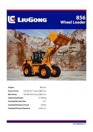 Колесни товарачи Liugong 856 