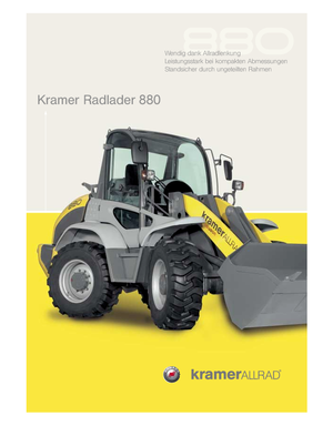Колесни товарачи Kramer 880