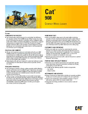 Колесни товарачи Caterpillar 908