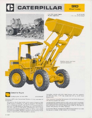 Колесни товарачи Caterpillar 910