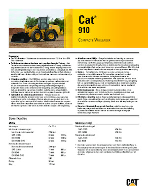 Колесни товарачи Caterpillar 910