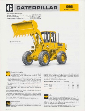 Колесни товарачи Caterpillar 916