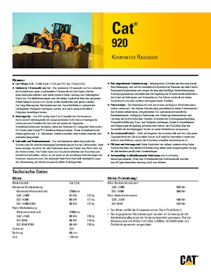 Колесни товарачи Caterpillar 920