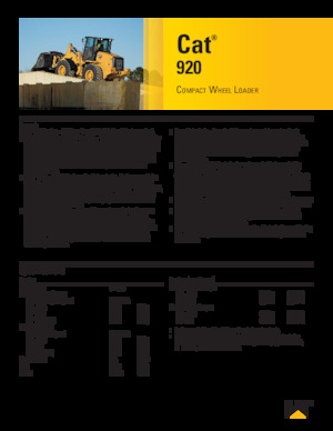 Колесни товарачи Caterpillar 920