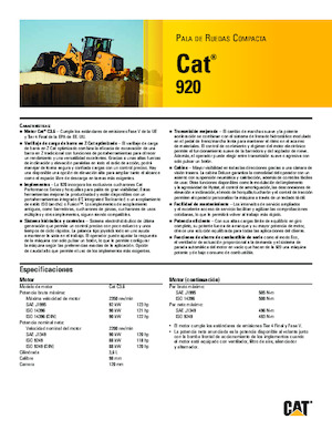 Колесни товарачи Caterpillar 920