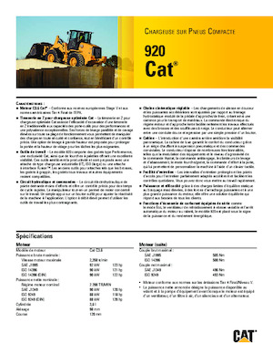 Колесни товарачи Caterpillar 920