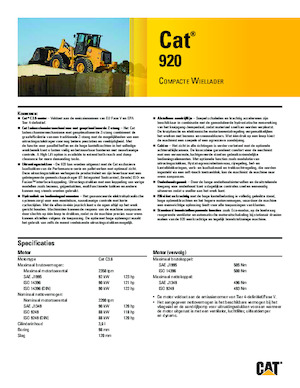 Колесни товарачи Caterpillar 920