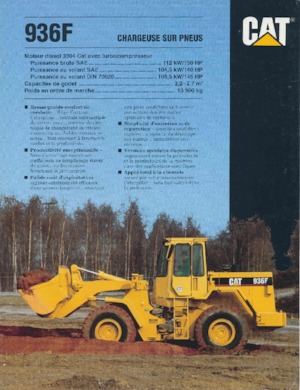 Колесни товарачи Caterpillar 936 F