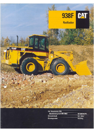 Колесни товарачи Caterpillar 938 F