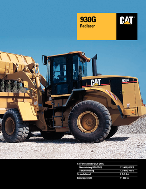 Колесни товарачи Caterpillar 938 G