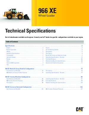 Колесни товарачи Caterpillar 966XE