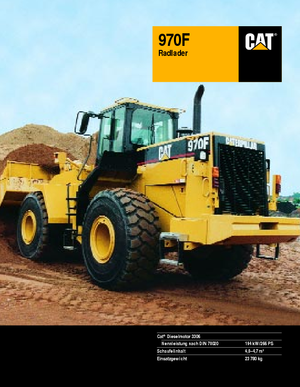 Колесни товарачи Caterpillar 970 F-StVZO