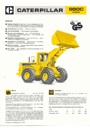 Колесни товарачи Caterpillar 980 C
