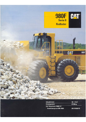 Колесни товарачи Caterpillar 980 F II